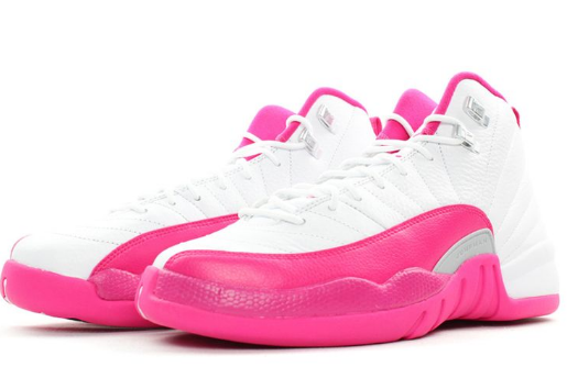 2017 Air Jordan 12 GS Vivid Pink Shoes